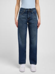 Damskie Spodnie Jeansowe Lee Rider Classic Hyper Dark 112354414