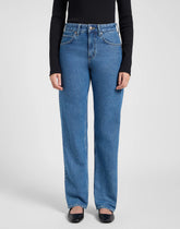 Damskie Spodnie Lee Rider Classic Medium Blue 112370910