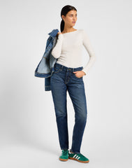 Damskie Spodnie Jeansowe Lee Rider Jeans Hyper Dark 112355235