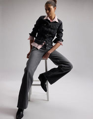 Damskie Spodnie Jeansowe Lee Rider Loose Blackbeery 112376693