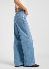 DAMSKIE SPODNIE LEE RIDER LOOSE BLUE KOI 112365089