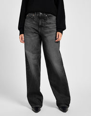 Damskie Spodnie Lee Rider Loose Charred Black 112355210
