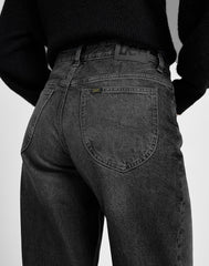 Damskie Spodnie Lee Rider Loose Charred Black 112355210