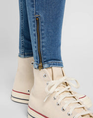 Damskie Spodnie Lee Scarlett High Zip Blue Buzz 112370946