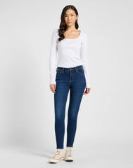 Damskie Spodnie Lee Scarlett High Zip No Foul 112370897