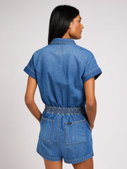 Damski Kombinezon Jeansowy Lee Short Unionall Own Everything 112348971