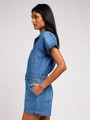 Damski Kombinezon Jeansowy Lee Short Unionall Own Everything 112348971