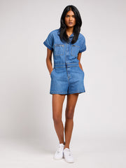 Damski Kombinezon Jeansowy Lee Short Unionall Own Everything 112348971