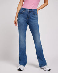 Damskie Spodnie Lee ULC Bootcut Indigo Facet 112350782