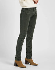 DAMSKIE SPODNIE SZTRUKSOWE LEE MARION OLIVE GRAY 112370916