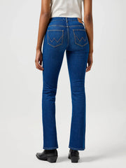 DAMSKIE SPODNIE WRANGLER BOOTCUT HEAVENLY BLUE 112364508