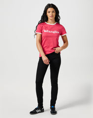 Damskie Spodnie Jeansowe Wrangler High Skinny Noir 112355388