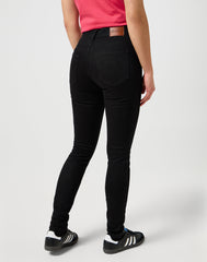 Damskie Spodnie Jeansowe Wrangler High Skinny Noir 112355388