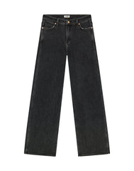 Damskie Spodnie Wrangler Loose Straight Black Sand 112371182