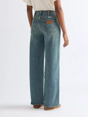Damskie Spodnie Jeansowe Wrangler Loose Straight Marblestone 112378204