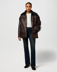 Damskie Spodnie Wrangler Low Rise Bold Boot Pioneer Town 112371208