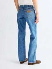 Damskie Spodnie Jeansowe Wrangler Low Rise Cowboy Jean Lasso Lagoo 112371112