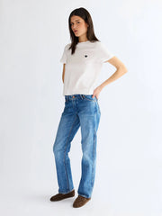 Damskie Spodnie Jeansowe Wrangler Low Rise Cowboy Jean Lasso Lagoo 112371112