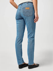 Damskie Spodnie Jeansowe Wrangler Piper Velvet Sky 112364511