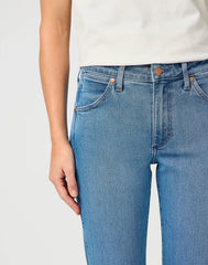 Damskie Spodnie Jeansowe Wrangler Piper Velvet Sky 112364511
