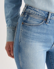 DAMSKIE SPODNIE WRANGLER STRAIGHT AMERICAN BLUE 112378174