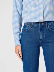 DAMSKIE SPODNIE WRANGLER STRAIGHT GENUINE WEAR 112362631