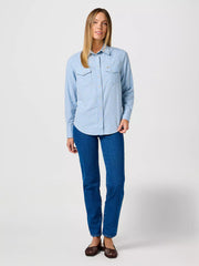 DAMSKIE SPODNIE WRANGLER STRAIGHT GENUINE WEAR 112362631