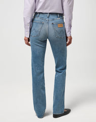 Damskie Spodnie Wrangler Straight Indigo Valley 112371169