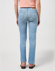 Damskie Spodnie Jeansowe Wrangler Straight Love Letters 112350946