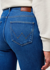 Damskie Spodnie Jeansowe Wrangler Straight Rustic 112351017