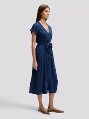 DAMSKIE SUKIENKA JEANSOWA LEE BELTED MIDI DRESS SUNSET RIDE 112376936