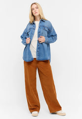 Damska Koszula Mustang Style Avilla Shirt Denim Blue 1015592 5000 401