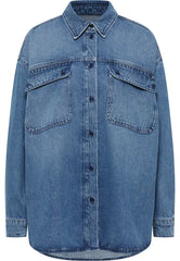 Damska Koszula Mustang Style Avilla Shirt Denim Blue 1015592 5000 401