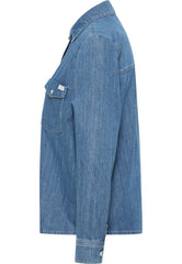 Damska Koszula Mustang Style Sedana Basic Shirt Denim Blue 1015590 5000 540