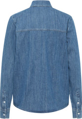 Damska Koszula Mustang Style Sedana Basic Shirt Denim Blue 1015590 5000 540