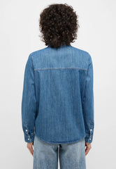 Damska Koszula Mustang Style Sedana Basic Shirt Denim Blue 1015590 5000 540