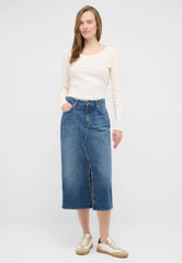 Damska Spódnica Jeansowa Maxi Mustang Style Eureka Denim Skirt Denim Blue 1016941 5000 582