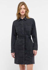 Damska Sukienka Mini Mustang Style Elmira Dress Denim Black 1015588 4000 802