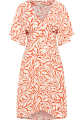 Damska Sukienka Mustang Style Marysville Fusion Flower Red 1016580 12742