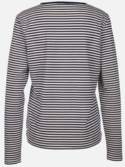 Damski Longsleeve Mustang Style Anna C Stripe Horizontal Stripe Navy 1015768 12661