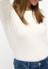 Damski Longsleeve Mustang Style Anna C Tee Whisper White 1014491 2013