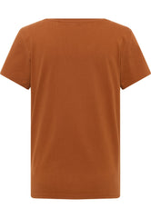 Damski T-Shirt Mustang Style Alma Caramel Café 1015928 7169