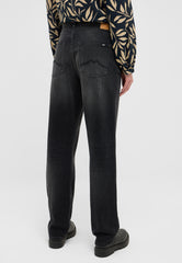 Damskie Spodnie Jeansowe Mustang Style Brooks Straight Denim Black 1016922 4000 840