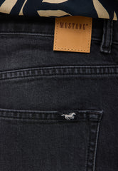 Damskie Spodnie Jeansowe Mustang Style Brooks Straight Denim Black 1016922 4000 840