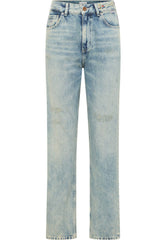 Damskie Spodnie Jeansowe Mustang Style Brooks Straight Denim Blue 1016921 5000 225