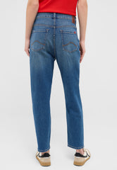 Damskie Spodnie Jeansowe Mustang Style Charlotte Tapered Denim Blue 1016916 5000 681