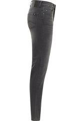 Damskie Spodnie Jeansowe Mustang Style Crosby Relaxed Slim Denim Black 1016913 4000 682