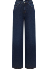 Damskie Spodnie Jeansowe Mustang Style Luise Wide Denim Blue 1015998 5000 840