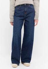 Damskie Spodnie Jeansowe Mustang Style Luise Wide Denim Blue 1015998 5000 840