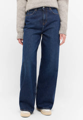 Damskie Spodnie Jeansowe Mustang Style Luise Wide Denim Blue 1015998 5000 840